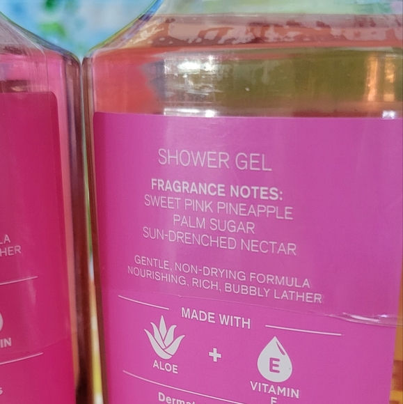 Pink Tie Dye + Pink Pineapple Sunrise Shower gels Bath & Body - Picture 6 of 9
